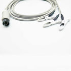 AAMI 6 pin 3 Lead Animal Clip TPU AHA ECG Cables And Leadwires