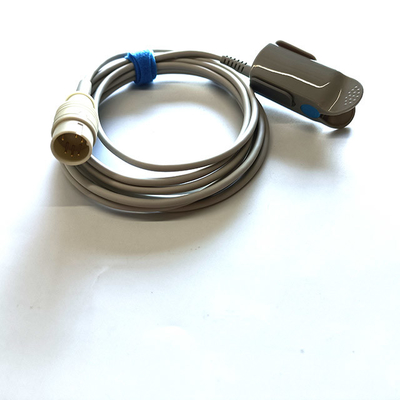 Round 6 Pin Monitor Spo2 Sensor Latex Free 4mm Cable Spo2 Finger Sensor