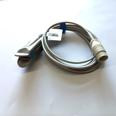 Round 6 Pin Monitor Spo2 Sensor Latex Free 4mm Cable Spo2 Finger Sensor